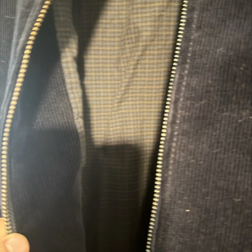 J Crew Navy Corduroy Bomber Jacket with Stand Collar